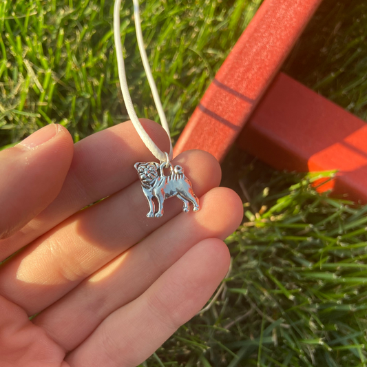 Silver Puggy Necklace